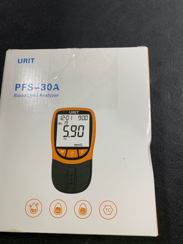 Photo 1 of 5- in-1 Lipid Test Kit, Cholesterol Test Kits, Cholesterol Tester Meter Kit at Home, (All-in-One 10ea x Profile 5-in-1 Lipid Test Strips Included)