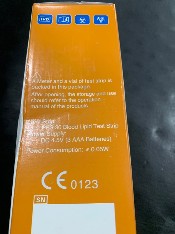 Photo 1 of 5- in-1 Lipid Test Kit, Cholesterol Test Kits, Cholesterol Tester Meter Kit at Home, (All-in-One 10ea x Profile 5-in-1 Lipid Test Strips Included)