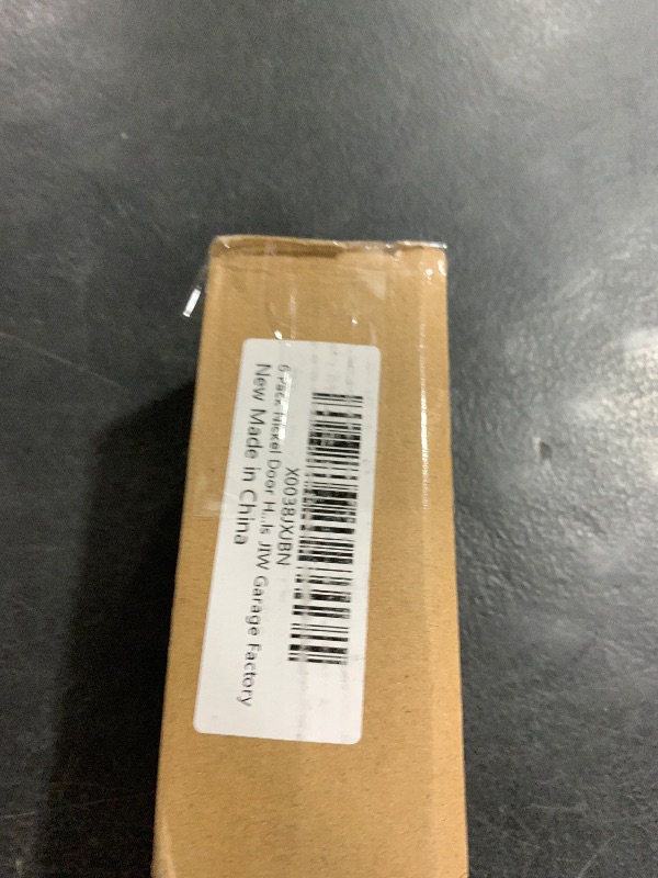 Photo 1 of 4 Pack Nickel Door Hinges Brushed Nickel 3 1/2 Interior Door Hinges Satin Nickel 3.5 Inch with 5/8” Radius Corners 3 ½"x 3 ½" Silver Hardware Controls JIW Garage Factory