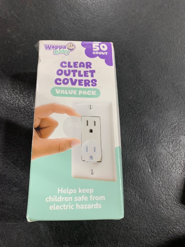 Photo 1 of Clear Outlet Covers (50 Pack) Value Pack – Baby Safety Outlet Plug Covers – Durable & Steady – Child Proof Your Outlets Easily