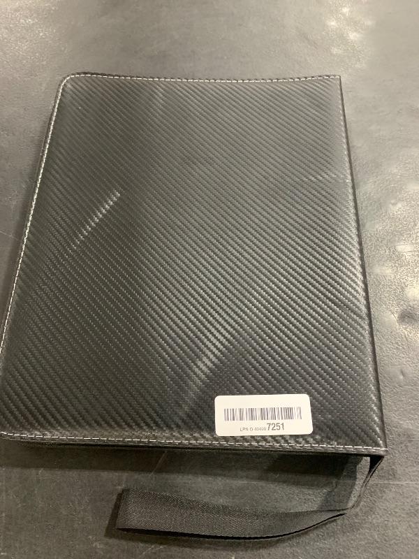 Photo 1 of GERMUN 9 Pocket Card Binder, Premium Zip Trading Card Binder, 720 Double Sided Pocket PU Collection Binder, Collector Album, Card Folder for MTG, TCG, Sports Cards, (Black)