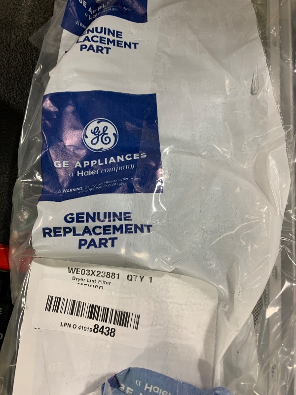 Photo 1 of GE Appliances Dryer Lint Filter Screen, Genuine Original Equipment Manufacturer (OEM) Part, WE03X23881