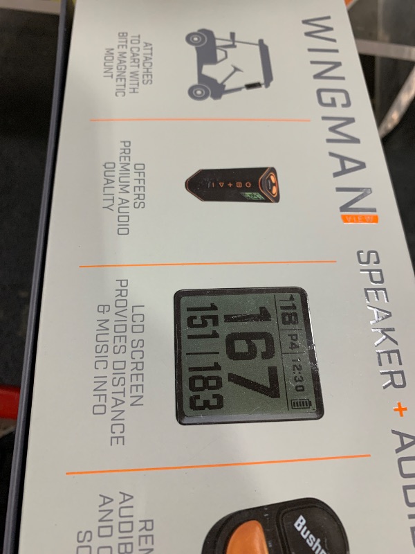 Photo 1 of Bushnell Golf Wingman View Golf Speaker with GPS Distances
