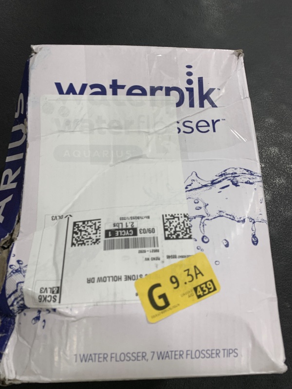 Photo 1 of Waterpik Aquarius Water Flosser For Teeth Cleaning, Gums, Braces, Dental Care, Electric Power With 10 Settings, 7 Tips For Multiple Users And Needs, ADA Accepted, White WP-660, Packaging May Vary