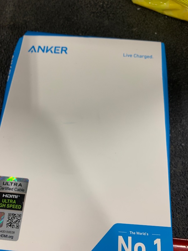 Photo 1 of Anker HDMI Cable 8K@60Hz, 6FT Ultra HD 4K@120Hz HDMI Cord,48 Gbps Certified Ultra High-Speed,Compatible with PlayStation 5,Xbox,Samsung TVs,and More