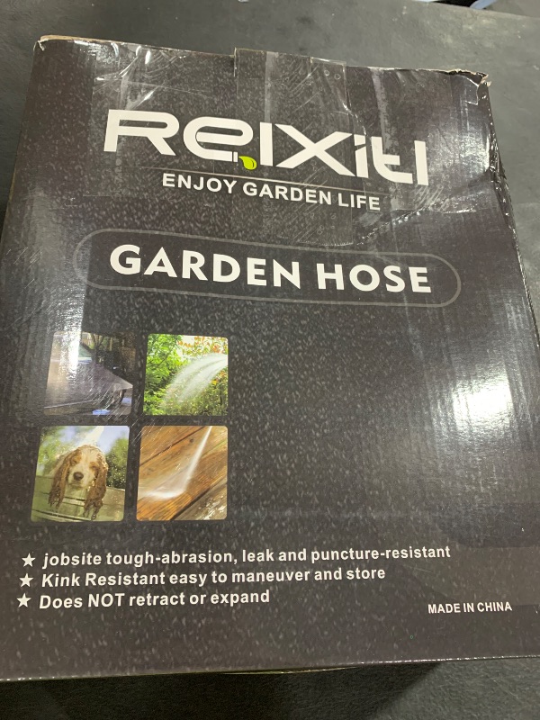 Photo 1 of Relxitl Garden Hose, Flexible Water Hose, Ultra Lightweight Non-Expanding hose With 10 Functon Sprayer, Leak proof, Pressure Resistant for Yard, Outdoor