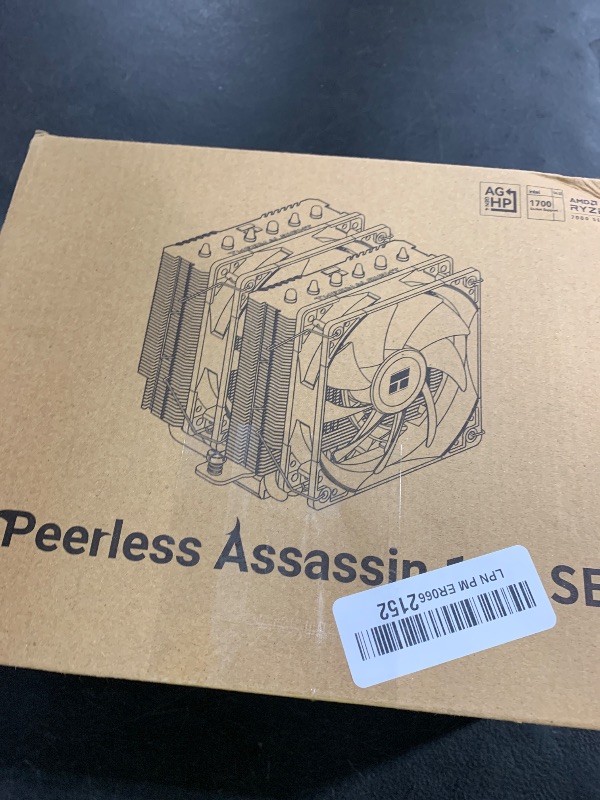 Photo 1 of Thermalright Peerless Assassin 120 SE CPU Cooler, 6 Heat Pipes AGHP Technology, Dual 120mm PWM Fans, 1550RPM Speed, for AMD:AM4 AM5/Intel LGA 1700/1150/1151/1200/1851,PC Cooler