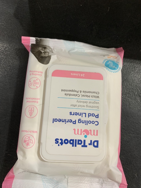 Photo 1 of Dr. Talbot's Mom Postpartum Perineal Pad Liners - Instant Cooling Witch Hazel Pad Liners for Postpartum Care - 24 Count