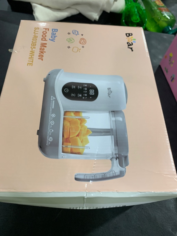 Photo 1 of BEAR 2024 Baby Food Maker | One Step Baby Food Processor Steamer Puree Blender | Auto Cooking & Grinding | Baby Food Puree Maker with Self Cleans | Touch Screen Control, White