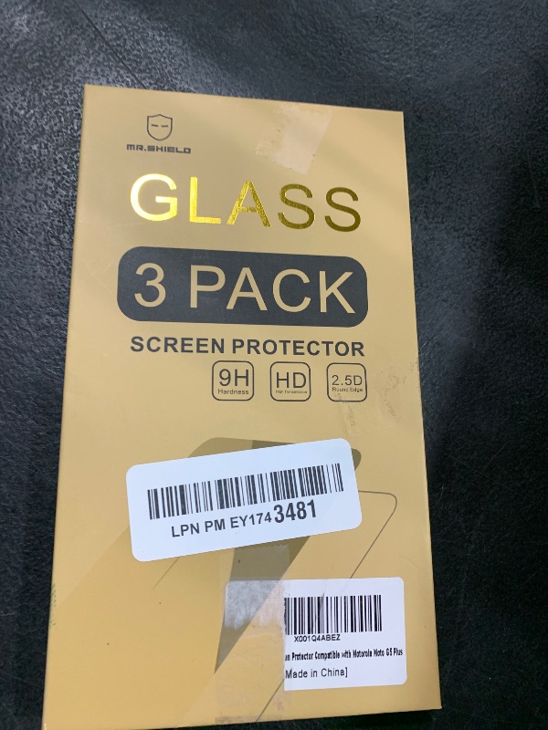 Photo 1 of Mr.Shield [3-PACK] Designed For Motorola Moto G5 Plus/Moto G Plus (5th Generation) [Tempered Glass] Screen Protector [Japan Glass With 9H Hardness] with Lifetime Replacement