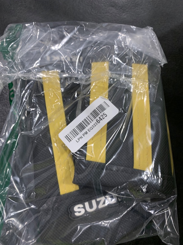 Photo 1 of QK RACING Premium Multi Grip Seat Cover - Compatible Fit for 2001-2011 Suzuki Rm 125 250 Seat Cover Fits Black with Yellow Ribs S29