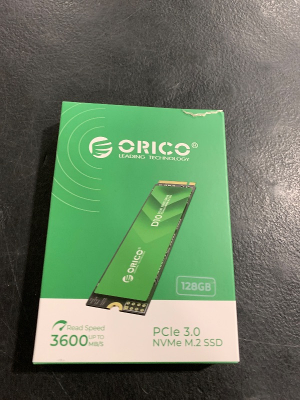 Photo 1 of ORICO 128GB M.2 NVMe SSD, PCIe Gen3 2280 SSD - Up to 1700MB/s, Internal Solid State Drive with TLC NAND Flash, Compatible with Raspberry Pi 5 Desktop Laptop - D10