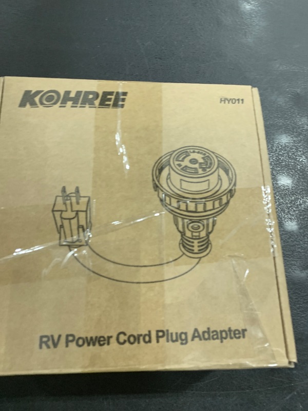 Photo 1 of Kohree RV Adapter Plug 30 Amp to 15 Amp 110V, RV Power Electrical Adapter Cord 15A Male to 30A Female 12" with Twist Lock & LED Indicator