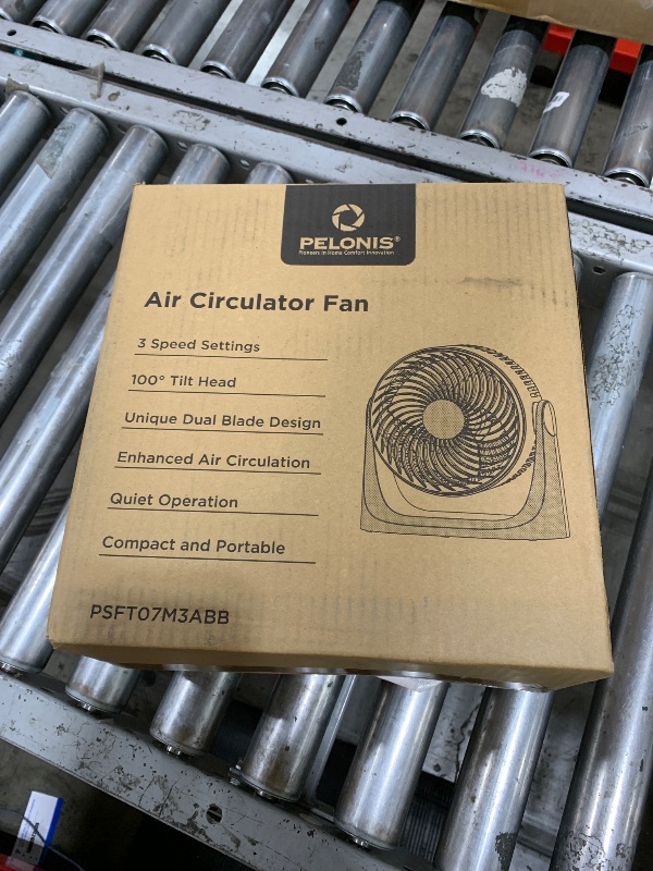 Photo 1 of PELONIS 3 Speed Small Room Air Circulator Fan with 7-inch Blade, Table Fan with 100° Adjustable Head Tilt - Desktop Fan for Bedroom,Dorm and Office - Ventilador for Air Conditioner and Heater, Black