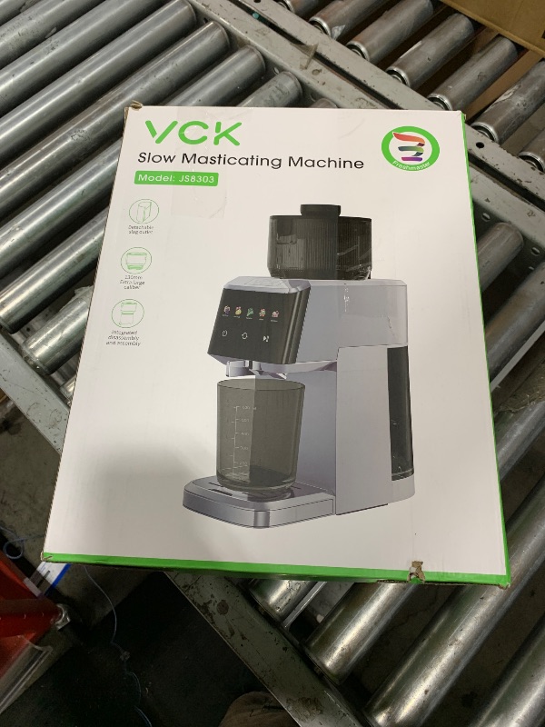 Photo 1 of VCK Cold Press Juicer with Large 5.12" Feed Chute- Slow Masticating Technology for Nutrient Retention, Quiet 250W Motor, High Juice Yield, Leakproof Base- Perfect for Fruits, Vegetables & Leafy Greens