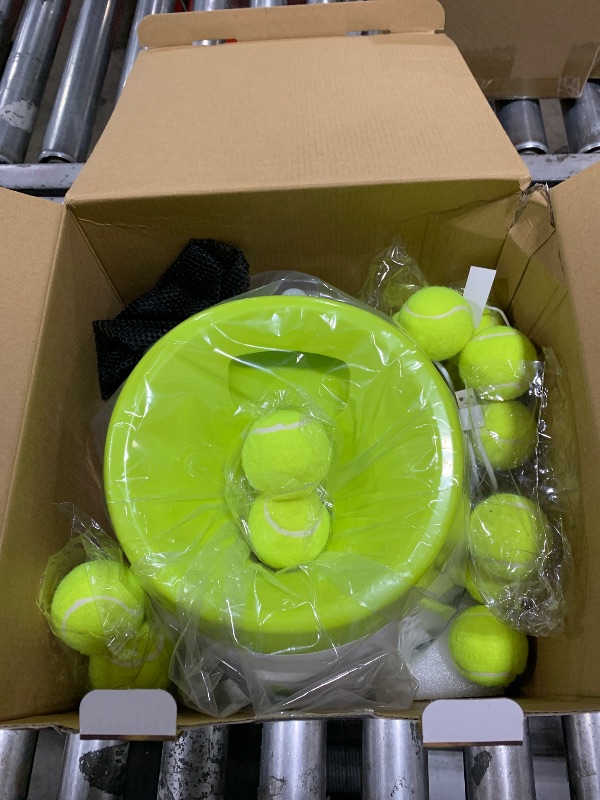Photo 1 of MEKAPLE Automatic Dog Ball Launcher, Dog Ball Thrower Machine with 10-30Ft 3 Launching Distance, Interactive Toys for Small Dogs Indoor & Outdoor with 15 Mini Tennis Balls-2 Inch Light Green