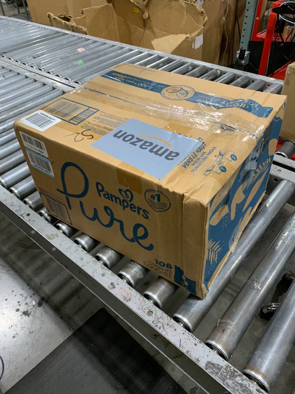 Photo 1 of Pampers Pure Protection Baby Diapers, Size 6 (35+ lbs), 108 Count, Up to 100% Leakproof, Premium Plant-based Skin Protection, Hypoallergenic Soft Diapers