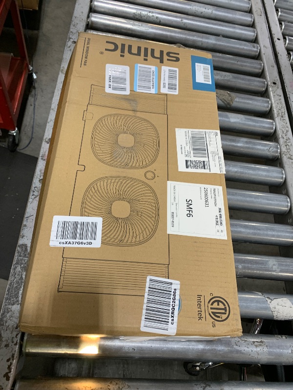 Photo 1 of shinic 9" Twin Window Fan with 180°+90° Rotatable Fans, 2-Speeds, Vertical Window Fan with Rigid & Accordion Expanders, Width Adjustable (21.65" To 33.27"), Ideal for Home, Kitchen, Bedroom, Office