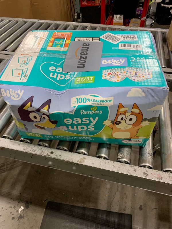 Photo 1 of Pampers Training Pants - Easy Ups Boys & Girls Bluey - Size 2T-3T, 140 Count, Children's Potty Underwear (Packaging May Vary)