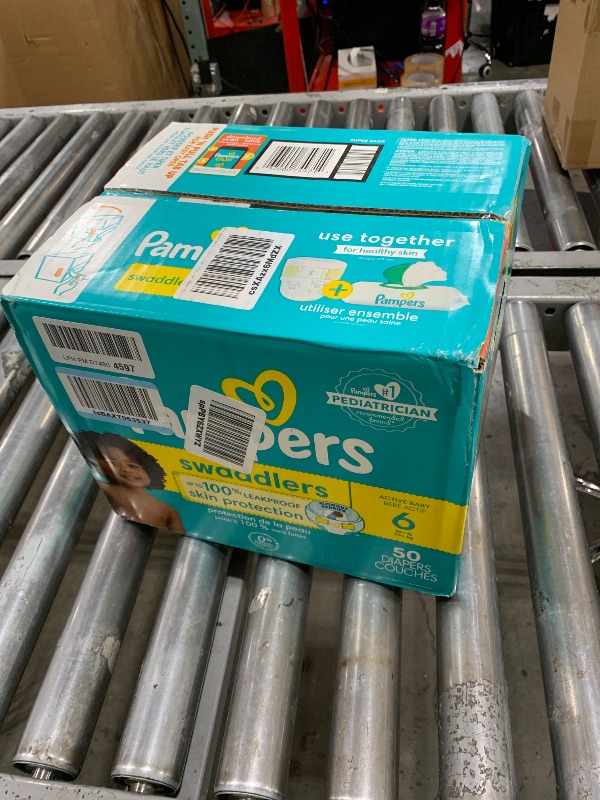 Photo 1 of Pampers Baby Diapers - Swaddlers - Size 6, 50 Count, Ultra Absorbent Disposable Infant Diaper