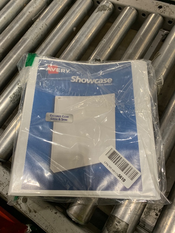 Photo 1 of Avery Economy Showcase View 3 Ring Binder, 1.5" Slant Rings, 375-Sheet Capacity, 2.1 Inch Wide Spine, Great for Home, School Supplies, Office, or Organization Needs, 1 White Binder (19651)
