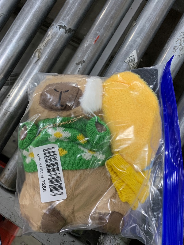 Photo 1 of Acgtrick Cute Capybara Plush with 9 pcs Clothes & Accessories, Soft Capybara Stuffed Animal Capybara Plush Toy, Dress Up Kawaii Capybara Plushies Birthday Gifts for Kids Boys Girls 10.2 inch