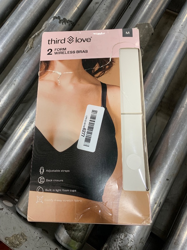 Photo 1 of ThirdLove Form Fit Wireless Bra, Wire Free Bras with Support and Lift, Seamless, Comfortable Bras for Women, 2 PK Black/Taupe Size Unknown