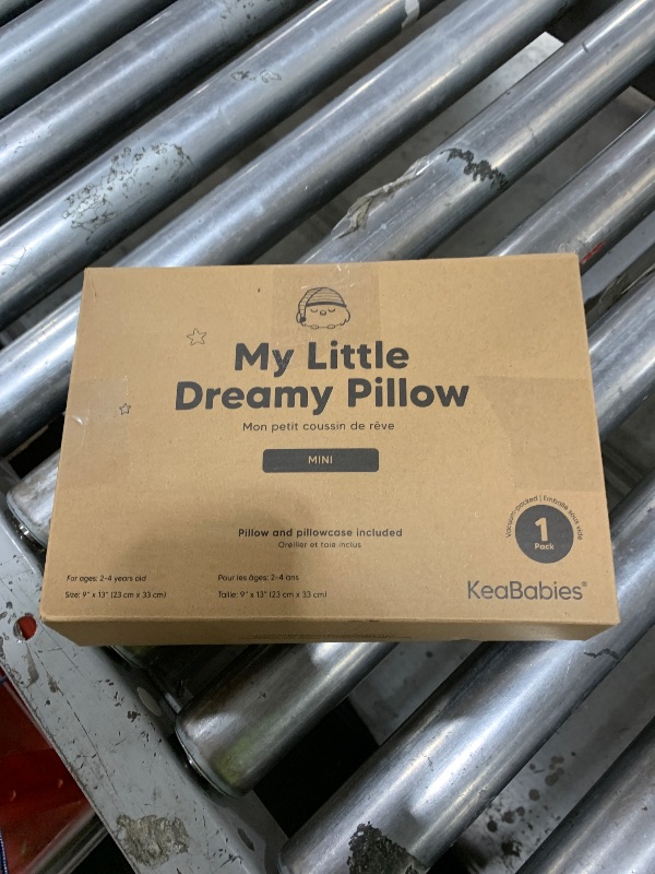 Photo 1 of Mini Toddler Pillow with Pillowcase - 9x13 My Little Dreamy Travel Kids Pillow for Sleeping, Toddler Bed, Small, Tiny, Organic Cotton Pillowcase, Soft & Breathable, Kids 2-4 Years Old (Jungle Green)