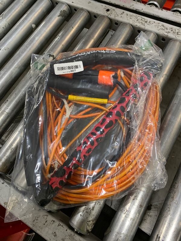 Photo 1 of SETYPARY Dyneema No Stretch Wakeboard Rope and Handle 75FT, 4 Sections Floating Wakeboard Tow Rope Water Ski Ropes for Wakeboarding, Waterskiing, Kneeboarding and Wakesurfing (Orange)