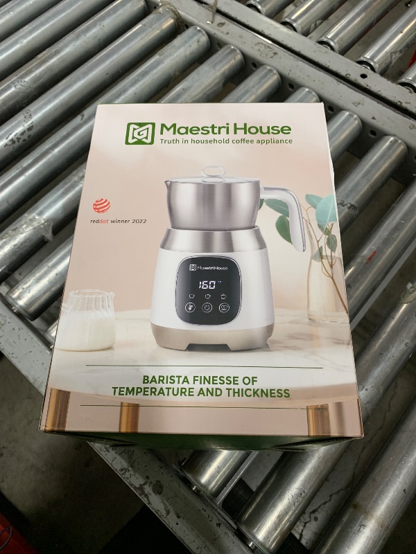Photo 1 of Maestri House Milk Frother, 21OZ Variable Temp and Froth Thickness Milk Frother and Steamer, Smart Touch Control Milk Warmer, Dishwasher Safe, Memory Function for Latte Cappuccino Hot Chocolate