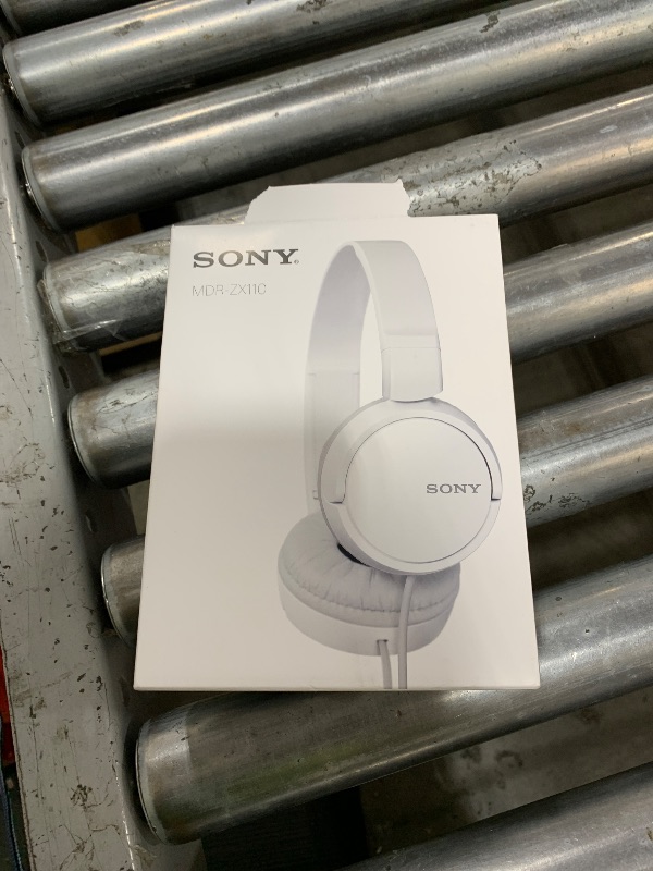 Photo 1 of Sony ZX Series Wired On-Ear Headphones, White MDR-ZX110