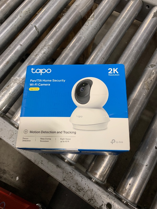 Photo 1 of Tapo TP-Link 2K Pan/Tilt Security Camera for Baby Monitor, Dog Camera w/Motion Detection and Tracking, 2-Way Audio, Night Vision, Cloud &SD Card Storage, Works w/Alexa & Google Home C210