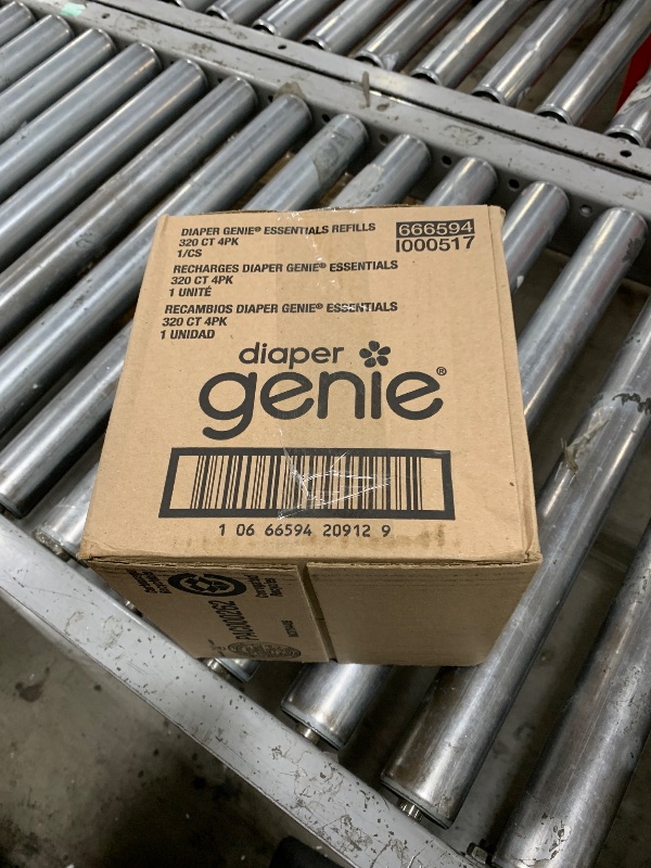 Photo 1 of Diaper Genie Essentials Round Refill Pack of 4 | Holds Up to 1280 Newborn Diapers | Features Unscented Continuous Film | Compatible with Diaper Genie Complete and Expressions Pails