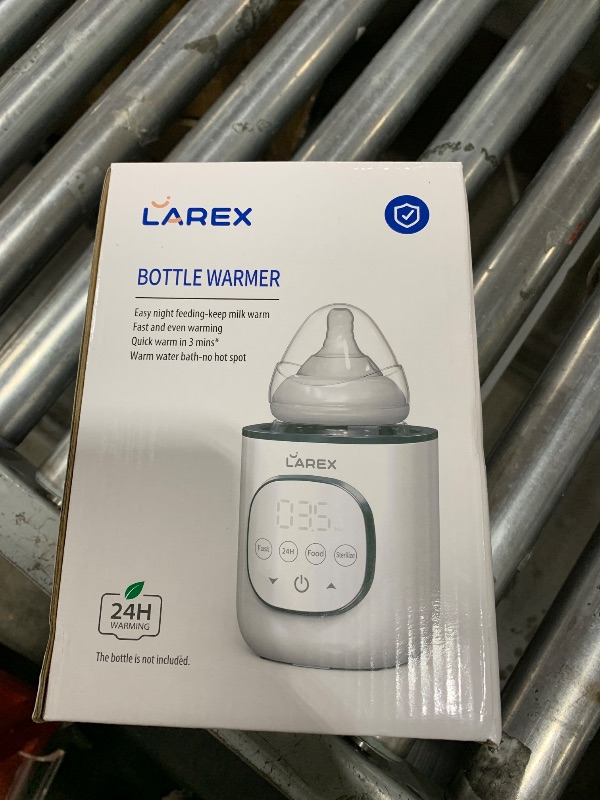 Photo 1 of LAREX Bottle Warmer, Fast Baby Bottle Warmer for Breastmilk and Formula, with Timer and Accurate Temp Control, 8 in 1 Baby Milk Warmer BPA Free with Digital Display, Bottle Warmers for All Bottles