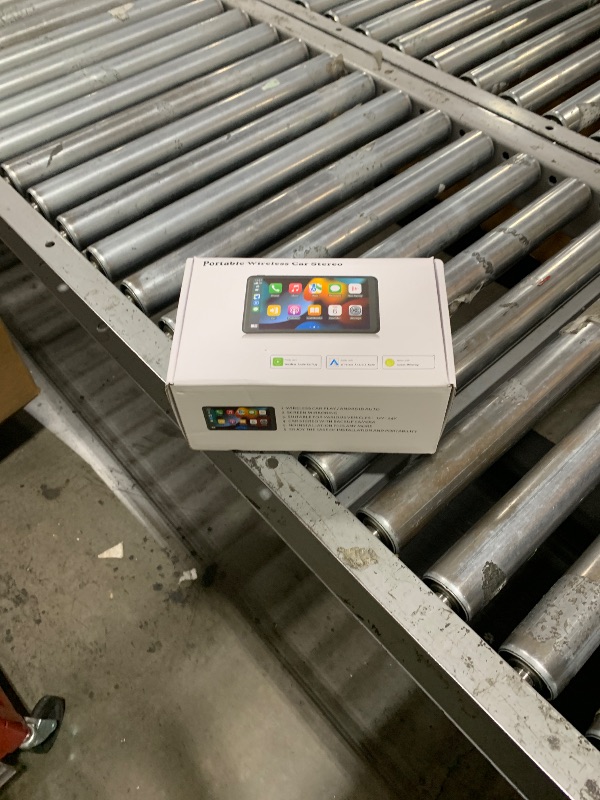 Photo 1 of Portable Wireless with Apple CarPlay and Android Auto Screen for Car, 7" HD Touch Screen Car Stereo with Mirror Link, Bluetooth 5.2, Backup Camera, AUX,FM Transmitter for All Vehicle