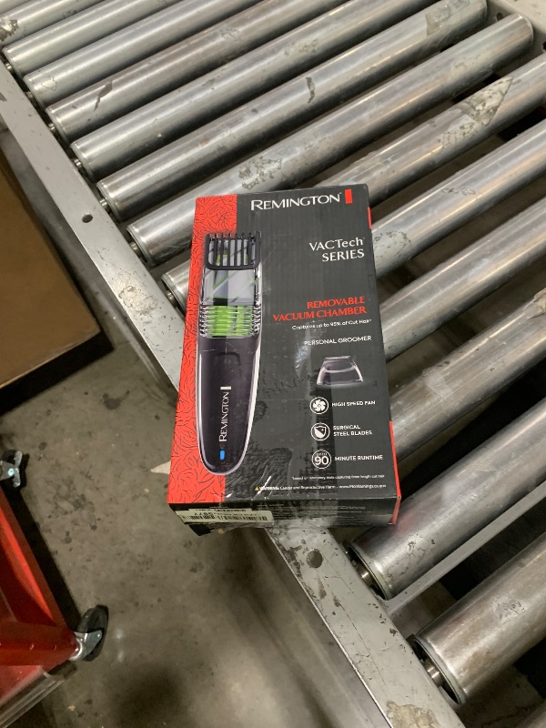 Photo 1 of Remington Vacuum Beard Trimmer,13 Length and Style Settings with Adjustable Length Comb (2-18mm),Vacuum Trimmer for Beard, Mustache, and Stubble, Rechargeable Lithium Power, Washable, Removable Blades