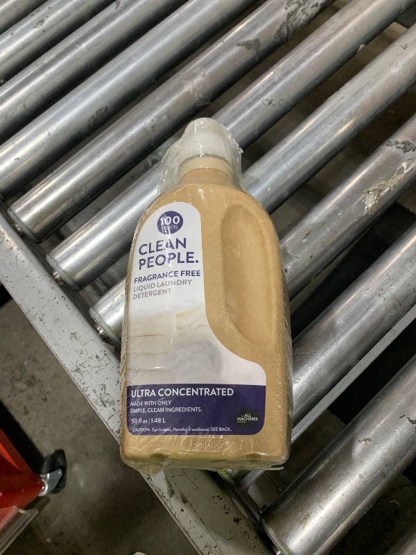 Photo 1 of The Clean People Liquid Laundry Detergent - Recyclable Packaging, Stain Fighting - Ultra Concentrated, Laundry Soap - Fragrance Free, 50 fl oz