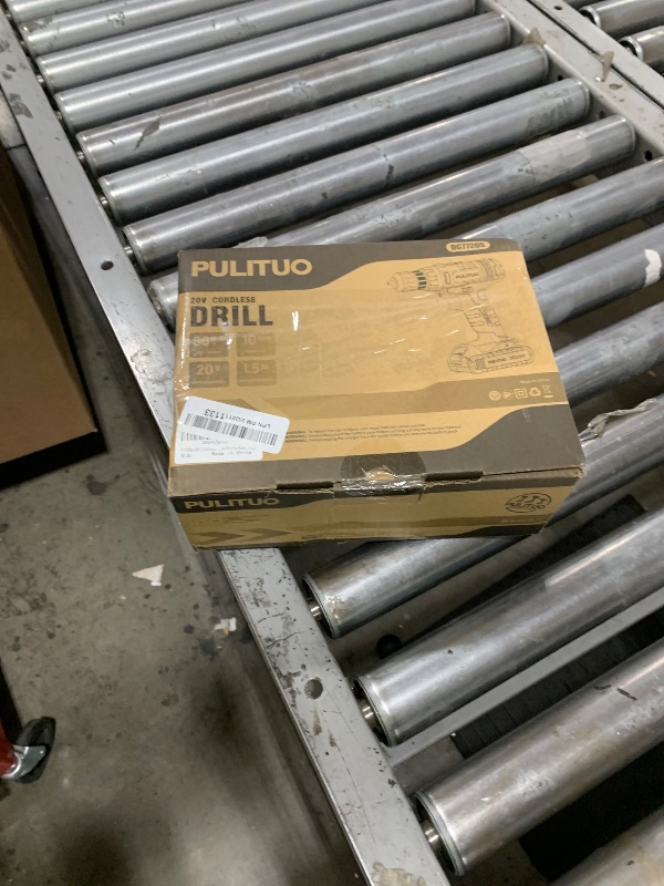 Photo 1 of PULITUO 20V Cordless Drill/Driver, 2 Batteries Electric Screwdriver, 30Nm Power Drill Driver, 21+1 Torque, 2 Speed, 3/8"Keyless Chuck, power Drill with LED Light, Drill Driver Kit for Home (Red)