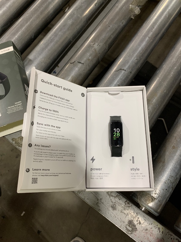 Photo 1 of Fitbit Inspire 3 Health &-Fitness-Tracker with Stress Management, Workout Intensity, Sleep Tracking, 24/7 Heart Rate and more, Midnight Zen/Black One Size (S & L Bands Included)