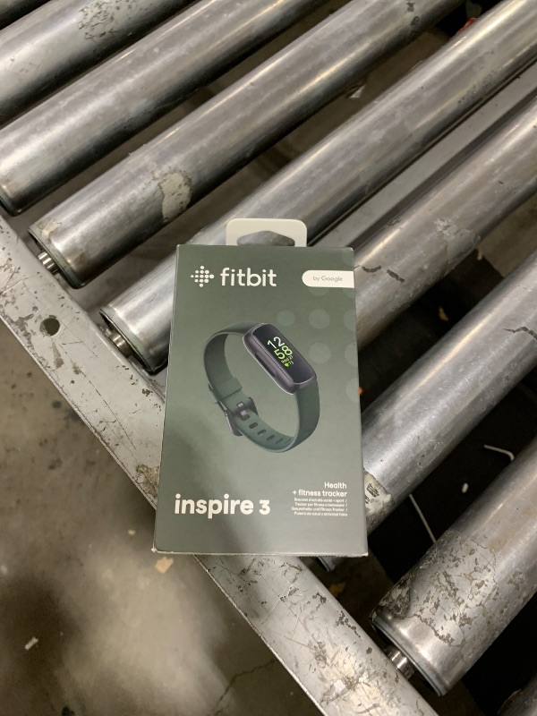 Photo 1 of Fitbit Inspire 3 Health &-Fitness-Tracker with Stress Management, Workout Intensity, Sleep Tracking, 24/7 Heart Rate and more, Midnight Zen/Black One Size (S & L Bands Included)