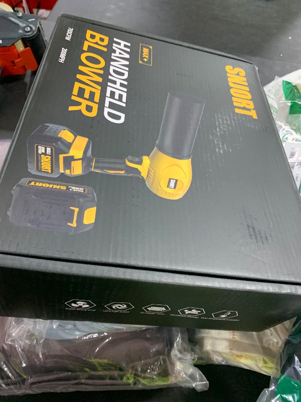 Photo 1 of Leaf Blower Cordless with Battery and Charger,500,000 RPM,Extended Nozzle,Lightweight Handheld Design,Blower for Patio Cleaning,car Blowing Water,Blowing Leaves and Dust