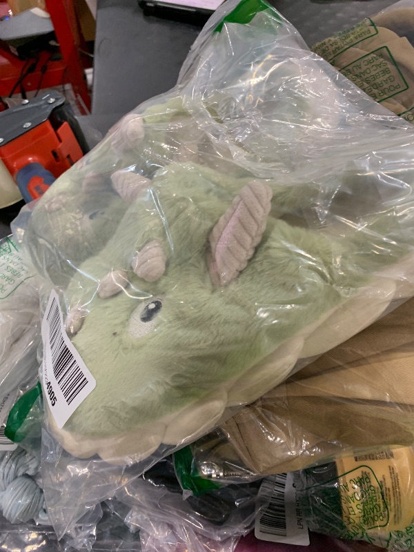 Photo 1 of YILANLAN Cute Animal Dinosaurs Slippers for Women Men Fun House Non-slip Adult Furry Winter Indoor Outdoor slippers?9/10?