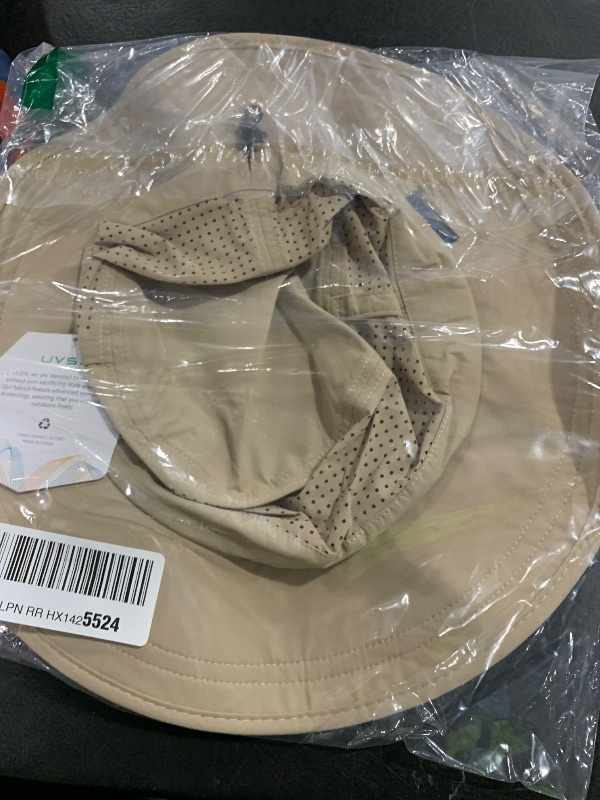 Photo 1 of UVSAI UPF 50+ Bucket Sun Hat with Laser Perforated Mesh Cooling Adjustable Breathable Lightweight for Outdoor Men Women Khaki