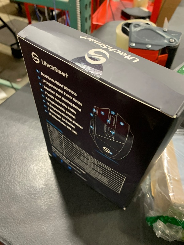 Photo 1 of UtechSmart Venus Pro RGB Wireless MMO Gaming Mouse, 16,000 DPI Optical Sensor, 2.4 GHz Transmission Technology, Ergonomic Design, 16M Chroma RGB Lighting, 16 programmable Buttons, Up to 70 Hours