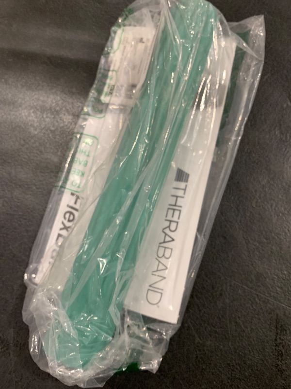 Photo 1 of THERABAND FlexBar, Tennis Elbow Therapy Bar, Relieve Tendonitis Pain & Improve Grip Strength, Resistance Bar for Golfers Elbow & Tendinitis, Green, Medium, Intermediate