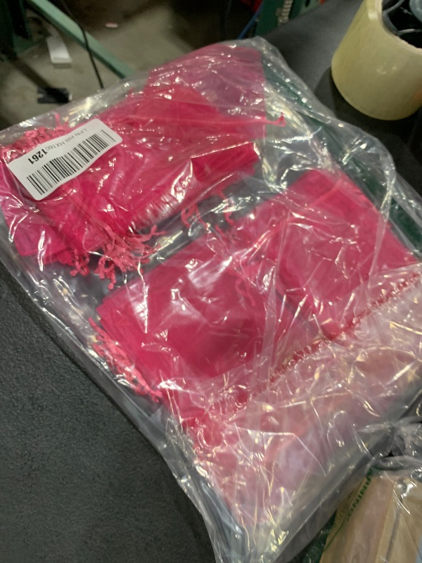 Photo 1 of VGOODALL 79PCS Organza Bags, 4x6 inch Mesh Bags Pink Drawstring Gift Pouches for Candy Jewelry Wedding Party Favors