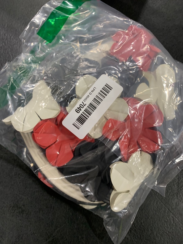 Photo 1 of Sporti Flower Swim Cap (Black/White/Red)