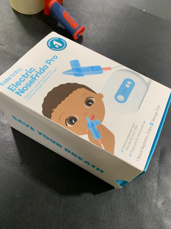 Photo 1 of Frida Baby Electric NoseFrida Pro Nasal Aspirator for Baby, Hospital Grade Suction, Nose Sucker for Baby & Toddler, Nasal Aspirator for Congestion Relief, 5 Suction Levels, 2 Tips, Cordless with Case