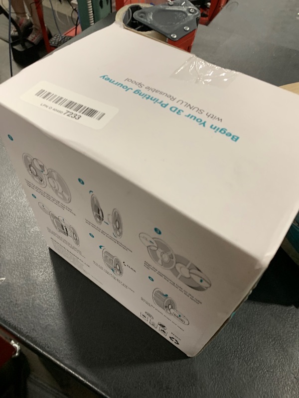Photo 1 of PETG Filament 1.75mm 2025 Upgrade Spool Compatible with Bambulab Refill Filament, 2kg(4.4lbs) SUNLU PETG 3D Printer Filament, 1.75mm Dimensional Accuracy +/- 0.02mm, White+White Bundle