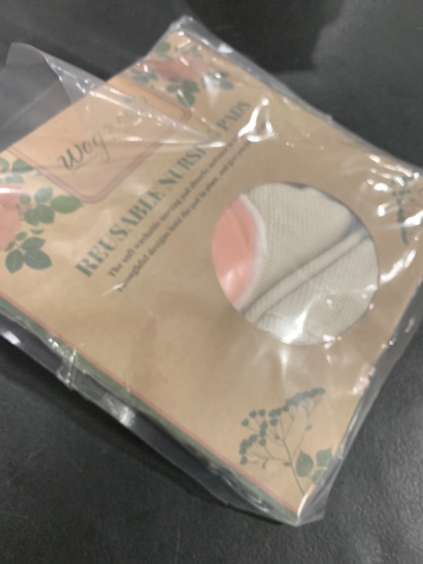 Photo 1 of wegreeco Nursing Breast Pads (14 Pack) + Laundry Bag & Travel Storage Bag, 4.7 inch - Washable & Reusable Breastfeeding Nursing Pads (Mild, Large, Contoured Shape)